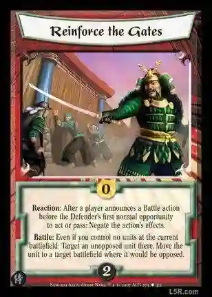 Reinforce the Gates
