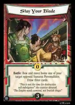 Stay your Blade