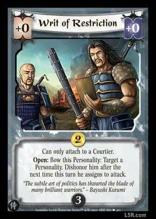 Writ of restriction