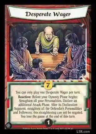 Desperate Wager FOIL