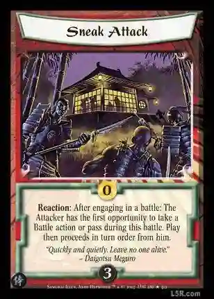 Sneak Attack Foil (Spanish) DETERIORATION CORNER RIGHT