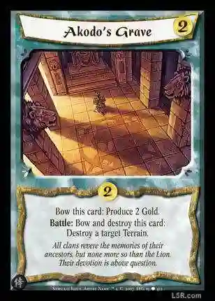 Akodo's Grave FOIL