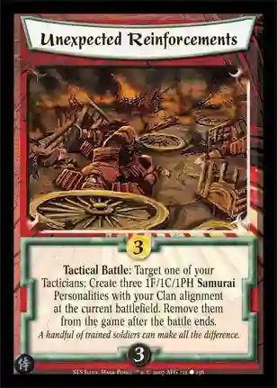 Unexpected Reinforcements