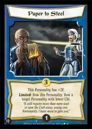 Paper to Steel