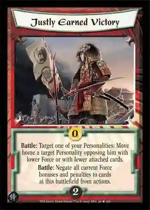 Justly Earned Victory FOIL