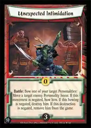 Unexpected Intimidation FOIL