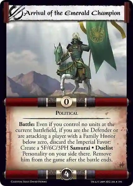 Arrival of the Emerald Champion