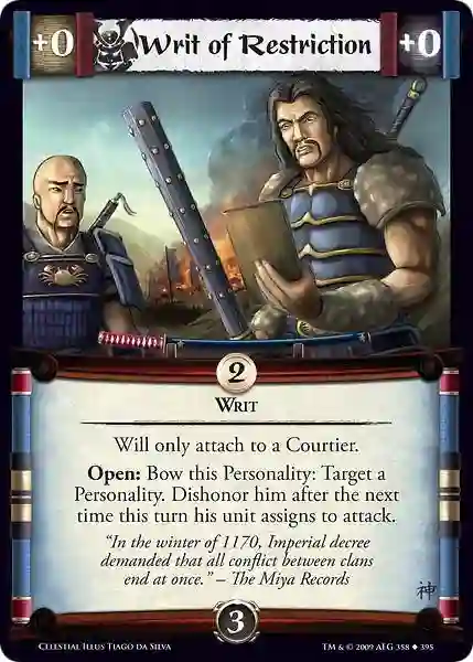 Writ of Restriction