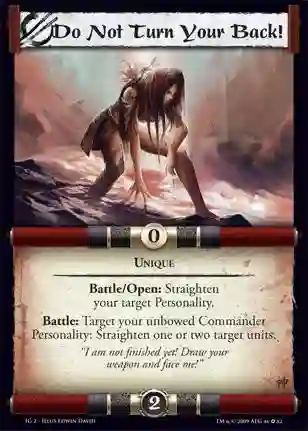 Do Not Turn Your Back!