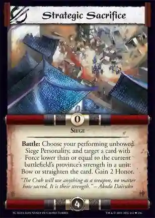Strategic Sacrifice