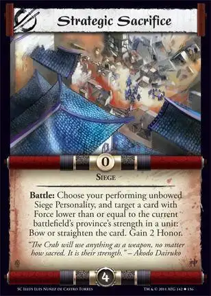 Strategic Sacrifice