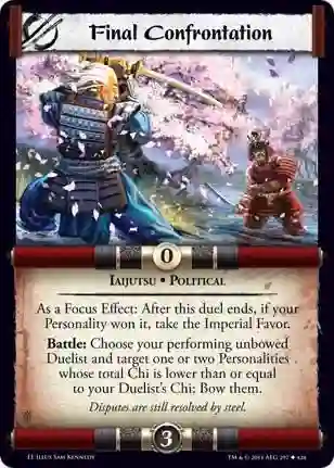 Final confrontation