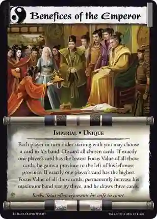 Benefits of the emperor