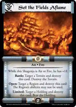 Set the Fields Aflame
