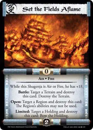 Set the Fields Aflame