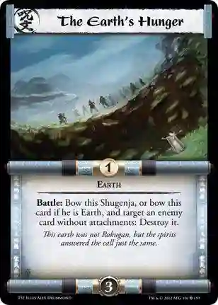 The Earth's Hunger