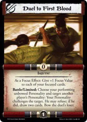 Duel to First Blood