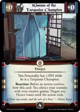 Kimono of the Turquoise Champion