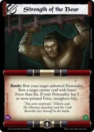 Strength of the bear