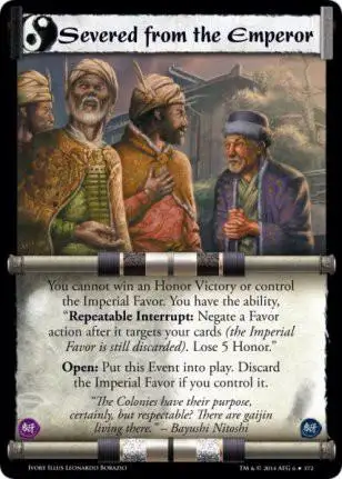 Severed From The Emperor