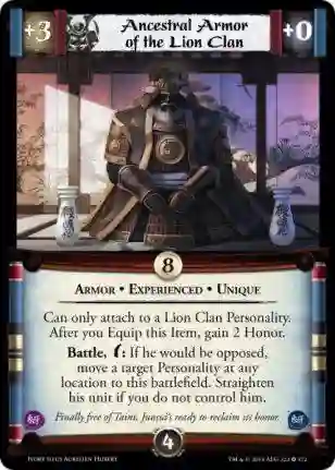 Ancestral Armor of the Lion Clan Exp