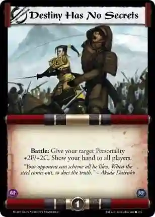 Destiny Has No Secrets FOIL