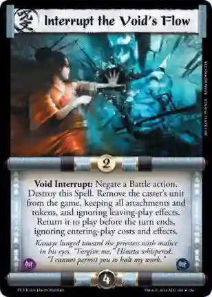 Interrupt the void's flow foil