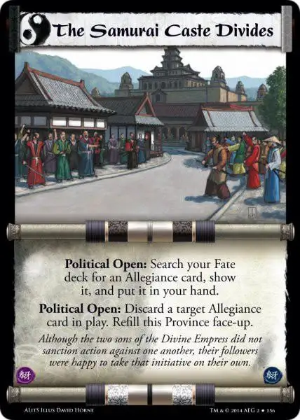 The Samurai Caste Divides FOIL