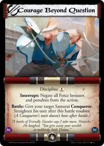 Courage Beyond Question
