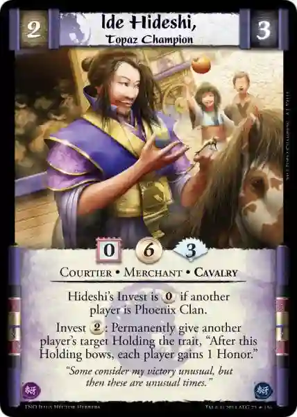 Ide Hideshi, Topaz Champion FOIL