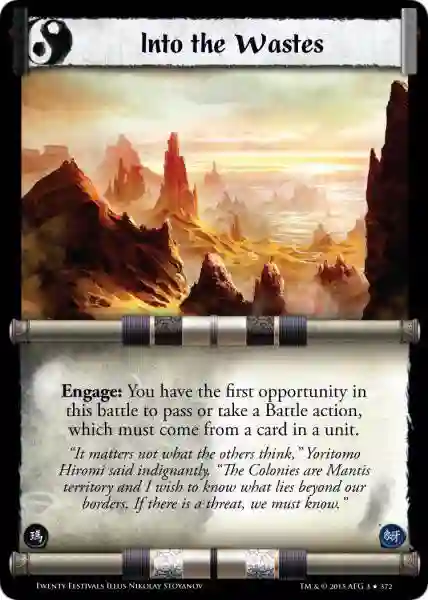 Into the Wastes