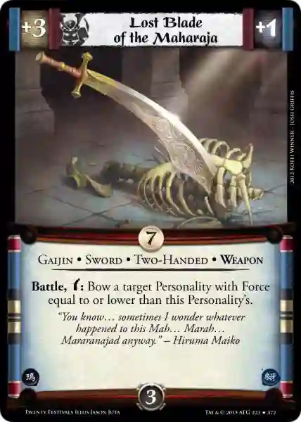 Lost Blade of the Maharaja FOIL