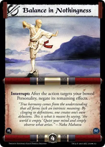 Balance in Nothingness