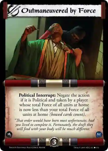 Outmaneuvered by Force Fail