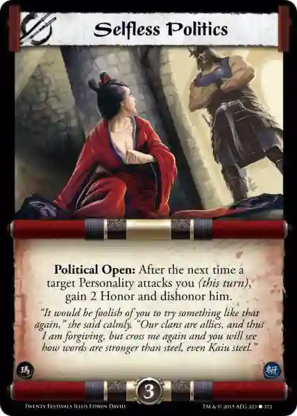 Selfless Politics FOIL
