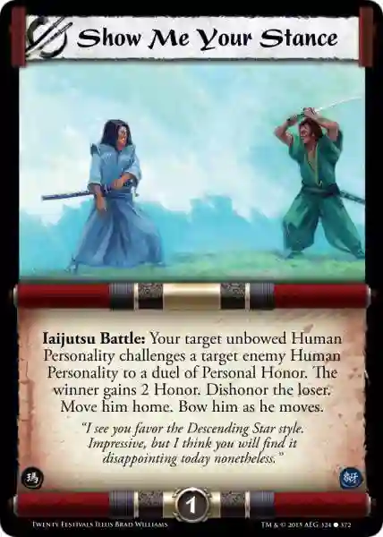 Show me your stance foil