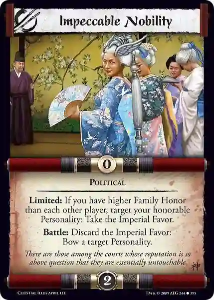 Impeccable nobility (Spanish)