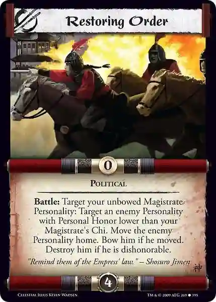 Restoring Order (Spanish)