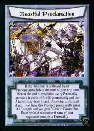 Boastful Proclamation (French)
