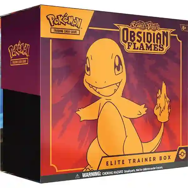 Escarlata y Púrpura 3 Llamas Obsidianas: Caja de Entrenador de Élite (Español)