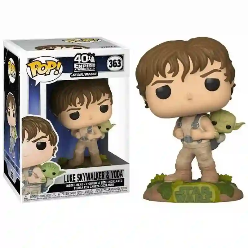 Funko Pop Luke Skywalker and Yoda. Star Wars