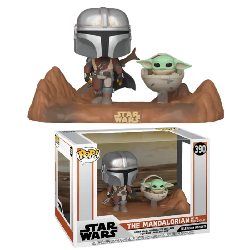 Funko Pop Movie Moments: Mandalorian y Child