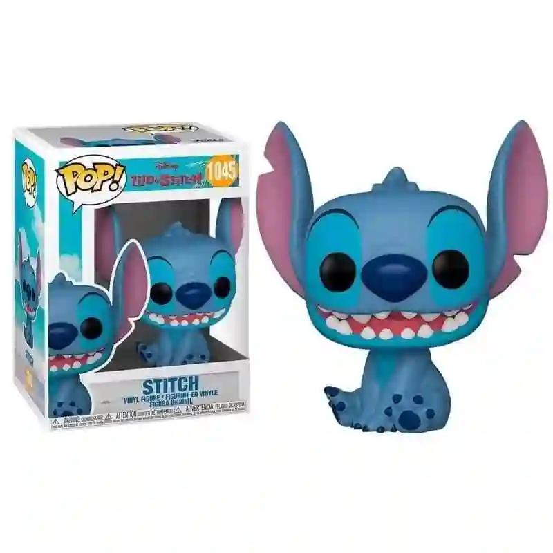 Funko Pop. Stitch sitting smiling