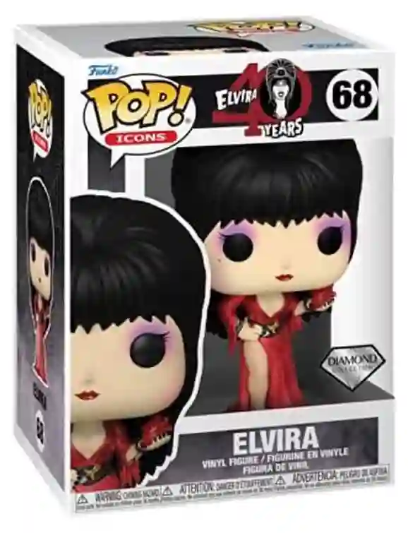 Funko Pop Elvira 40 Years. Diamond Collection