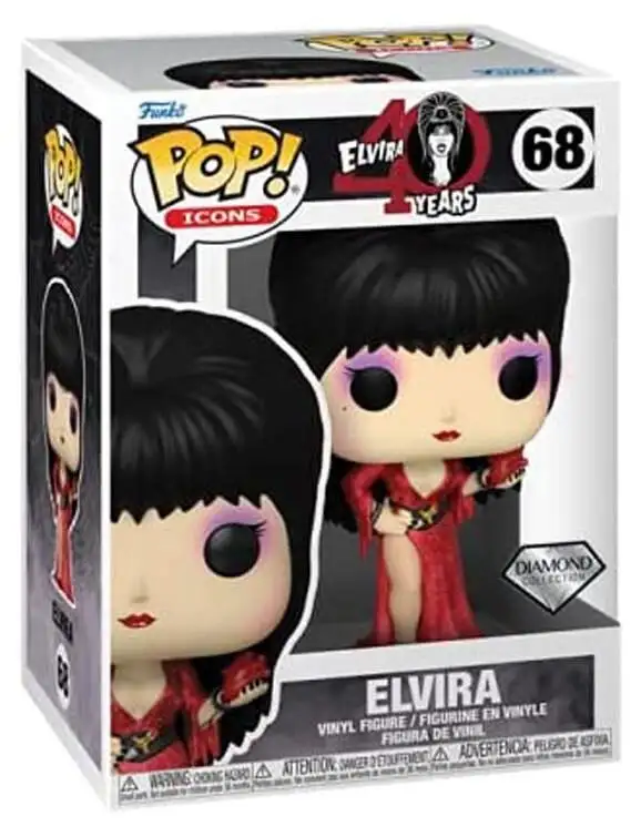 Funko Pop Elvira 40 Years. Diamond Collection