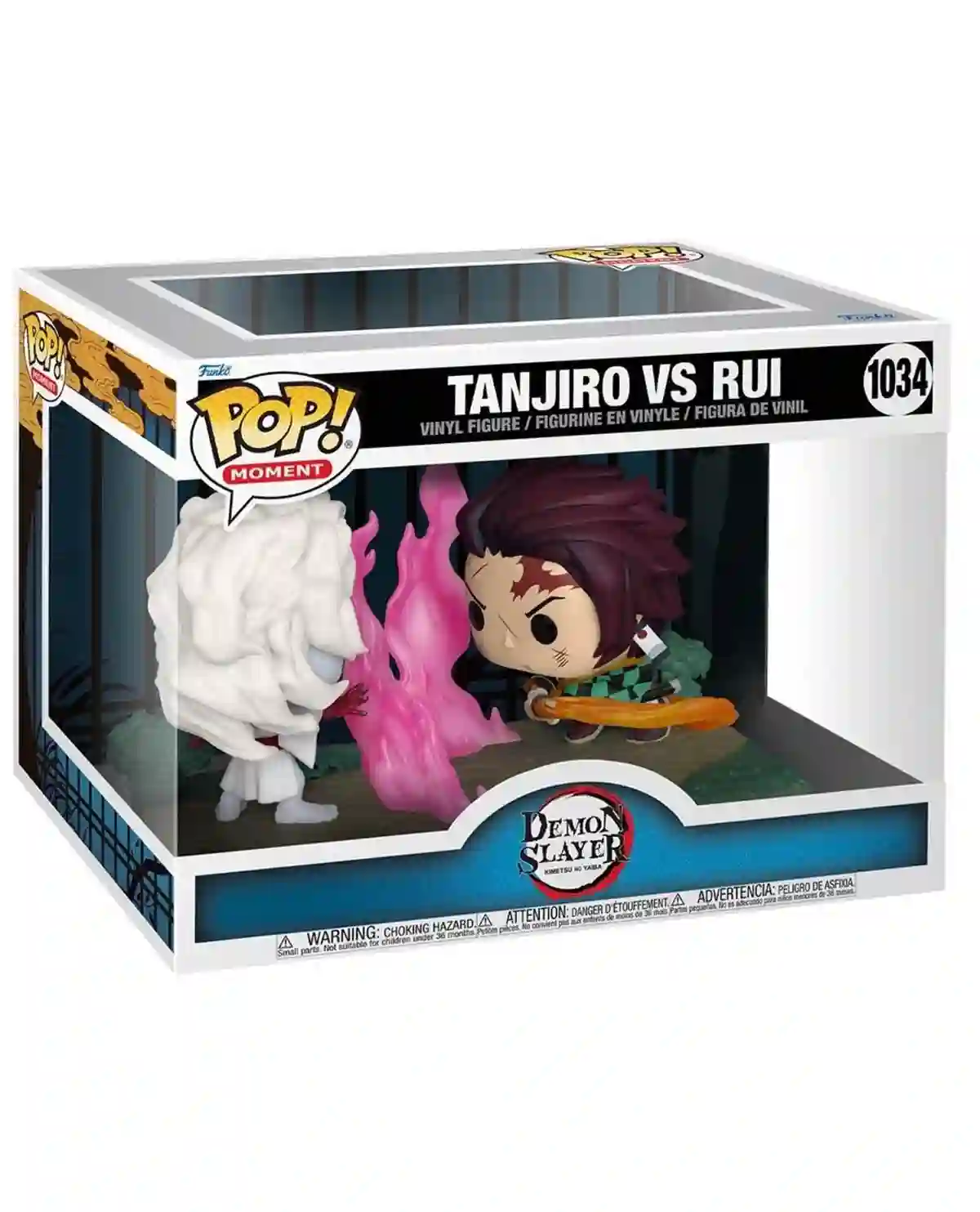 Funko Pop Moment. Tanjiro vs Rui. Demon Slayer: Kimetsu no Yaiba