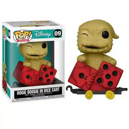 Funko Pop Oogie Boogie in Dice cart. Pesadilla Antes de Navidad