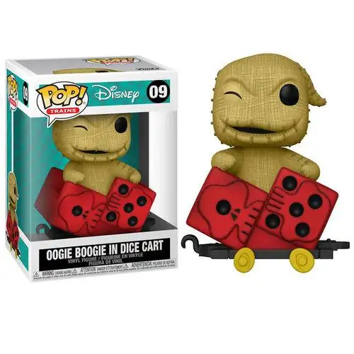 Funko Pop Oogie Boogie in Dice cart. Pesadilla Antes de Navidad
