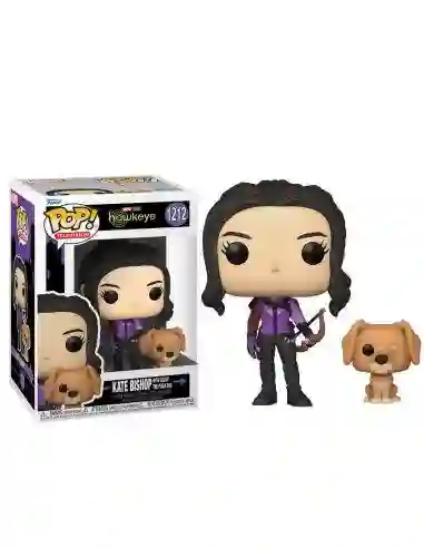 Funko Pop Kate Bishop with Lucky The Pizza Dog. Hawkeye Marvel