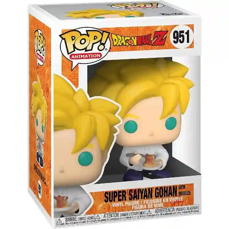 Funko Pop. Super Saiyan Gohan with noodles. Dragon Ball Z
